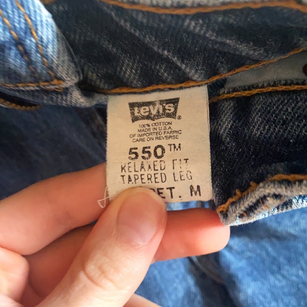 Levi Vintage 550 made in USA high waisted jeans - Picture 3 of 4